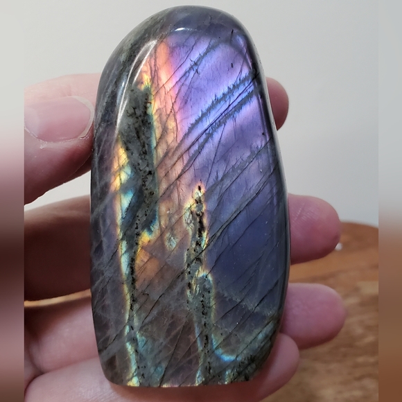 Labradorite Crystal Freeform Two-Sided Flash 0.38 Pounds - Picture 11 of 11